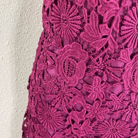 Lulu’s Love Poem Magenta Lace Halter Sheath Dress XL - Picture 12 of 16